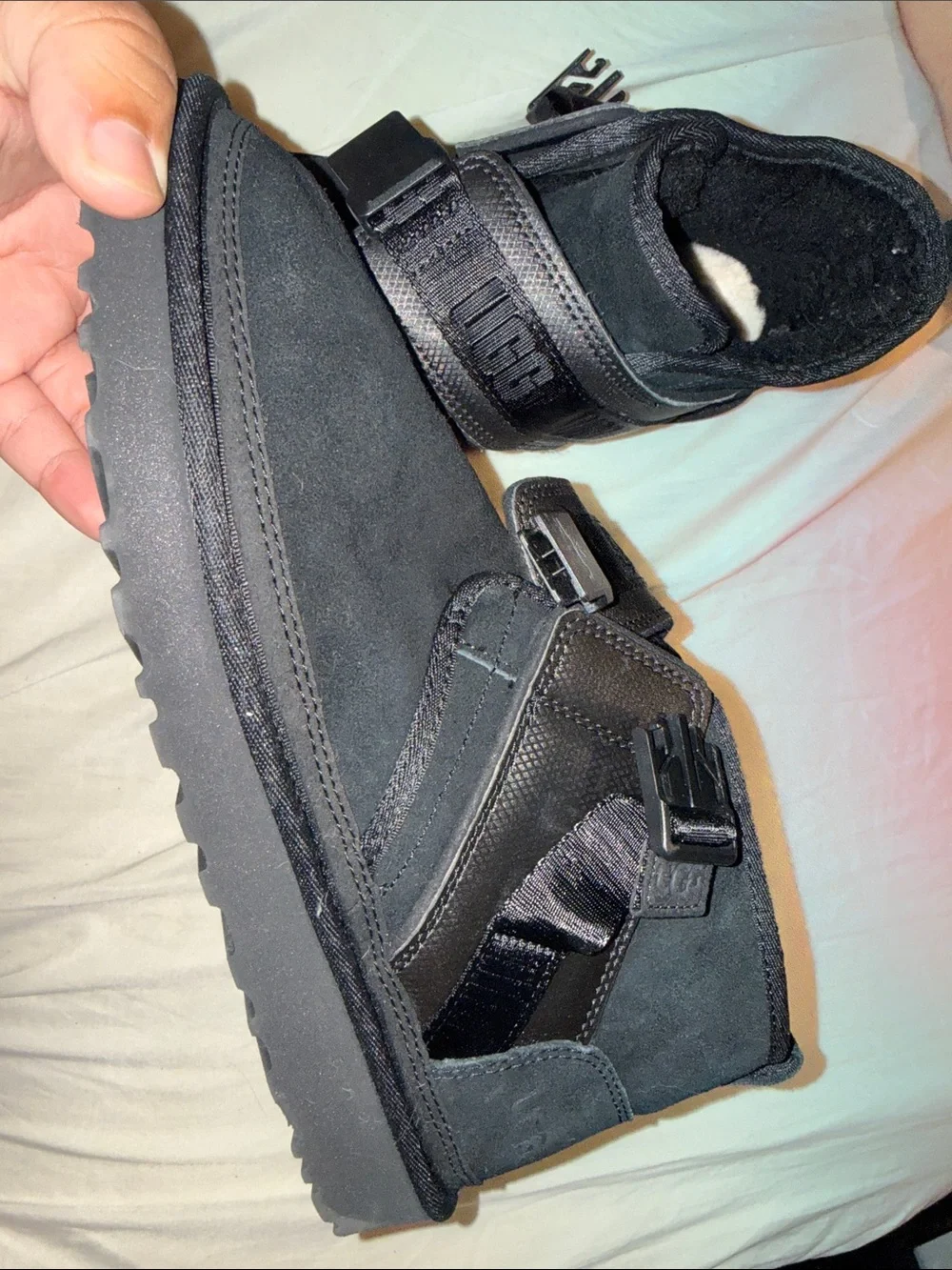 UGG Men’s Black Suede Chukka Boots with Strap
